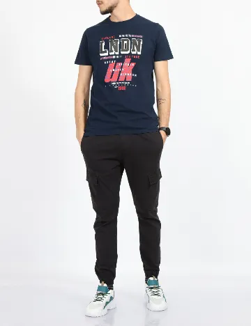 Tricou Milano Bulls, bleumarin