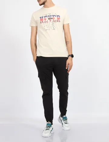 Tricou Milano Bulls, crem