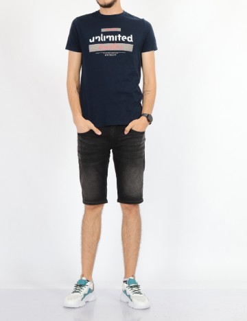 Tricou Milano Bulls, bleumarin