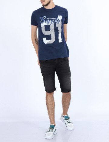 Tricou Milano Bulls, bleumarin