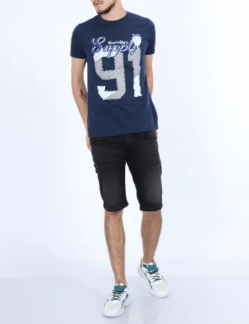 Tricou Milano Bulls, bleumarin