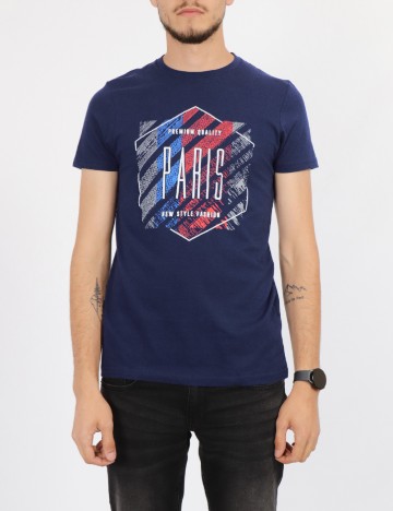 Tricou Milano Bulls, bleumarin