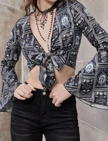 Top SHEIN, negru