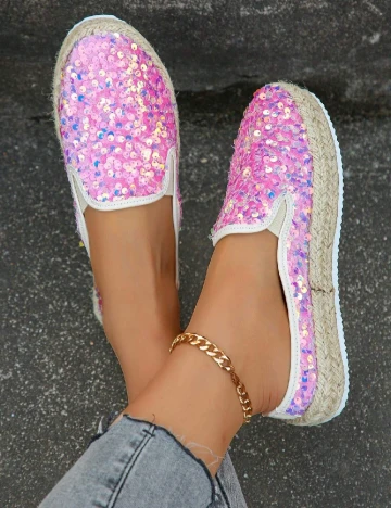 Espadrile SHEIN, roz