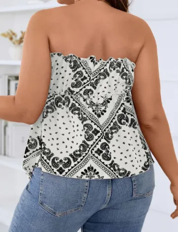 Top SHEIN CURVE, alb