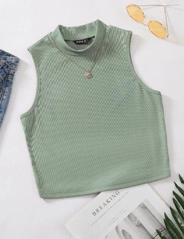 Top SHEIN CURVE, verde