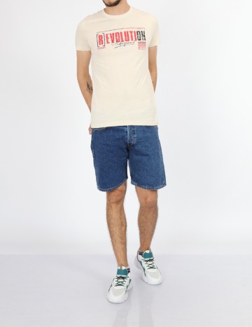 Tricou Milano Bulls, crem