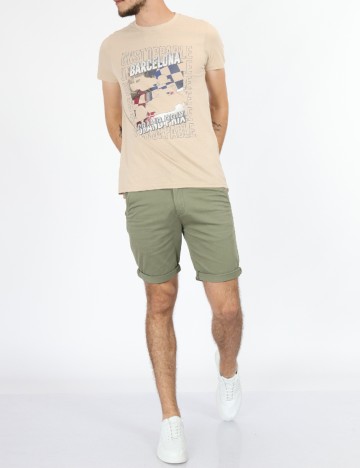 Tricou Milano Bulls, crem