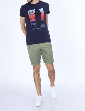 Tricou Milano Bulls, bleumarin