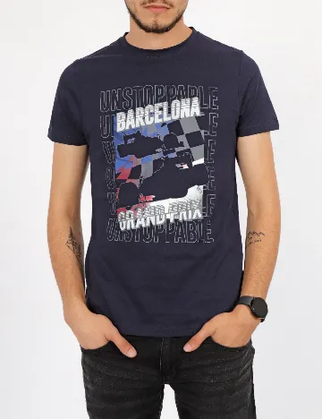 Tricou Milano Bulls, bleumarin