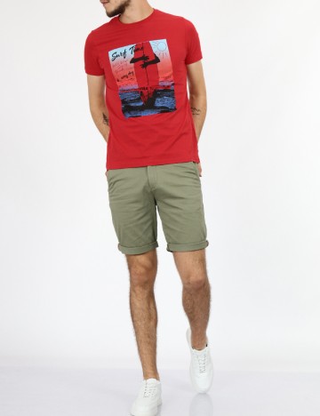 Tricou Milano Bulls, rosu