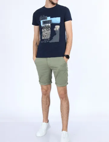 Tricou Milano Bulls, bleumarin