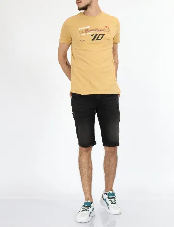 Tricou Milano Bulls, mustar