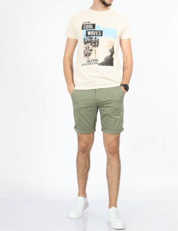 Tricou Milano Bulls, crem