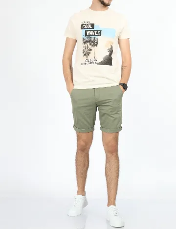 Tricou Milano Bulls, crem
