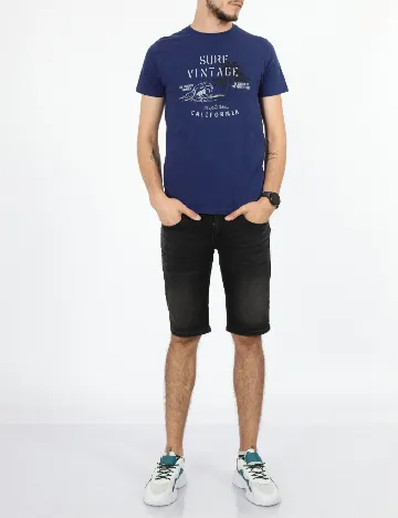 Tricou Milano Bulls, bleumarin