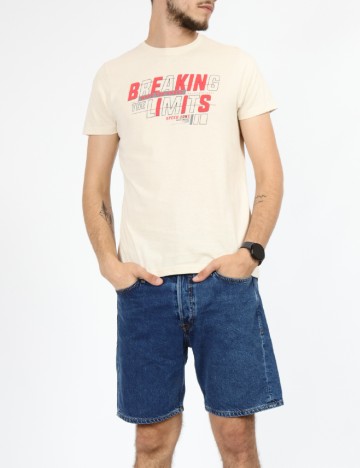 Tricou Milano Bulls, crem