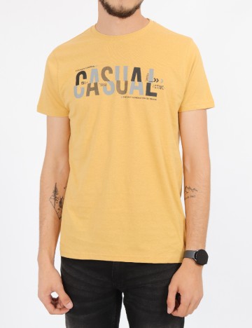 Tricou Milano Bulls, mustar