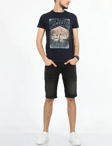 Tricou Milano Bulls, bleumarin