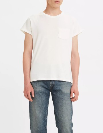 Tricou Levi S, alb