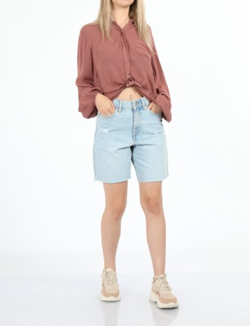 Pantaloni scurti Miss Selfridge, albastru