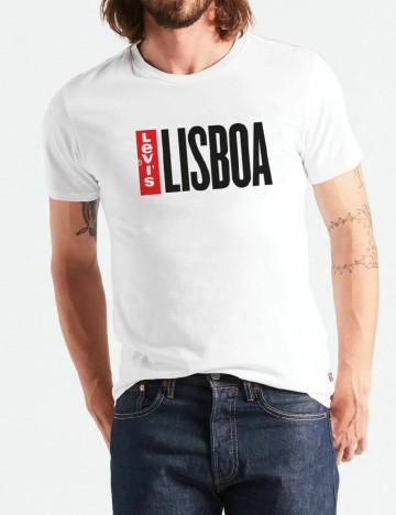 Tricou Levi S, alb