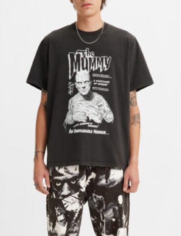 Tricou Levi S, gri inchis