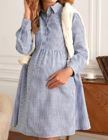 Rochie scurta SHEIN Maternity, albastru