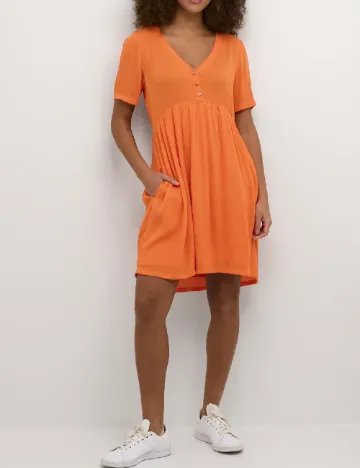 Rochie scurta Kaffe, portocaliu