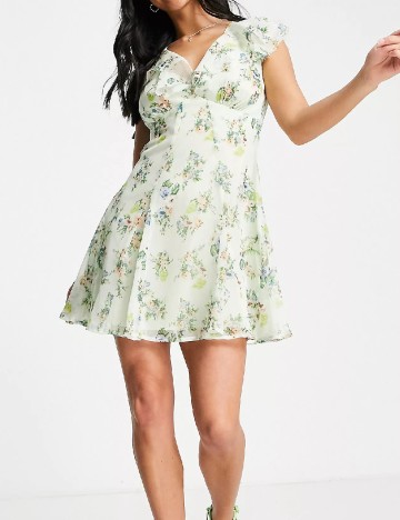 Rochie scurta ASOS, floral