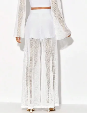 Pantaloni scurti SHEIN, alb