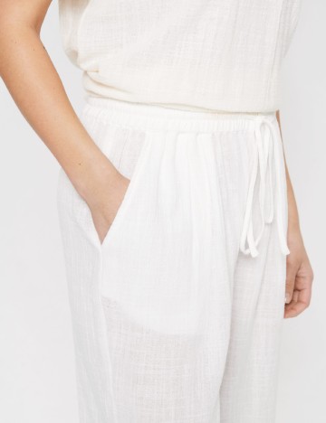Pantaloni Saint Tropez, ecru