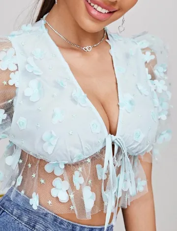 Top SHEIN, bleu