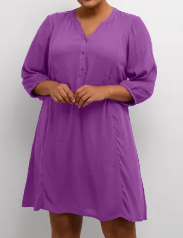 Rochie scurta Kaffe Curve, mov