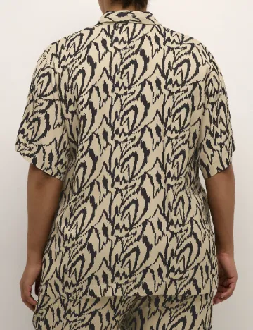 Camasa Kaffe Curve, crem