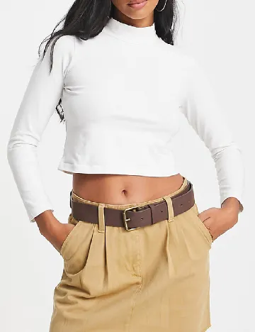 Fusta PETITES MISS SELFRIDGE, maro deschis