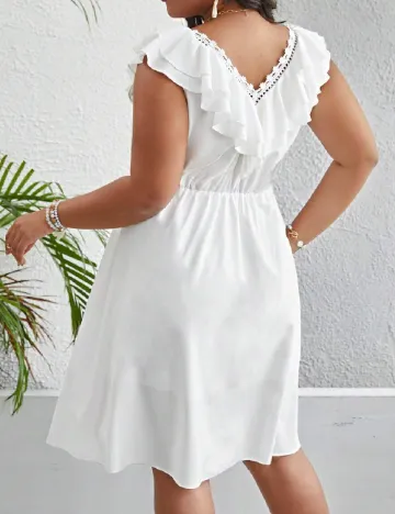 Rochie scurta SHEIN CURVE, alb