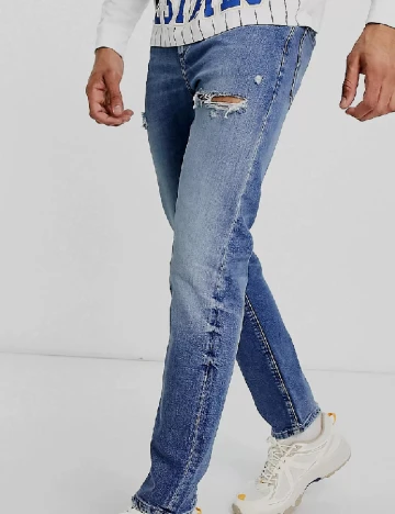 Blugi ASOS, albastru Albastru