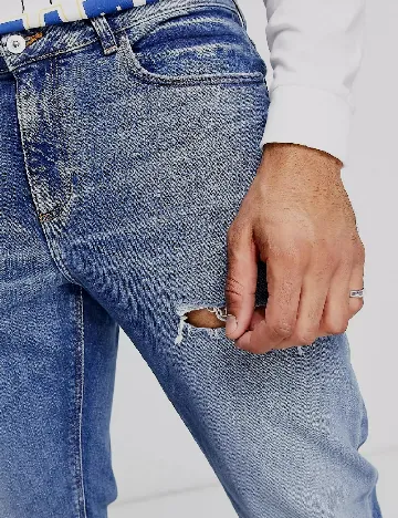 Blugi ASOS, albastru Albastru