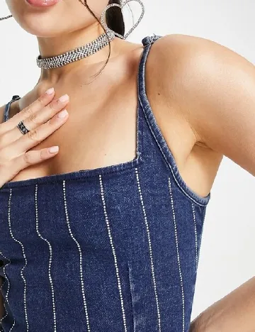 Rochie scurta ASOS, albastru