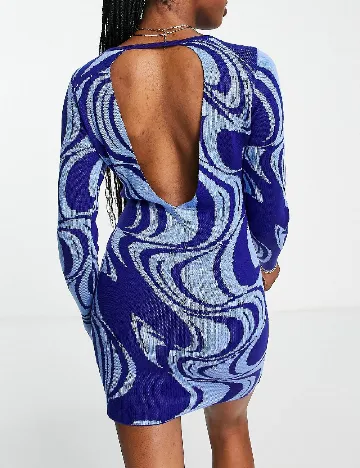 Rochie scurta ASOS, albastru
