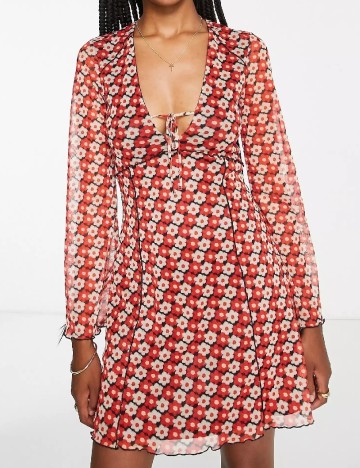 Rochie scurta Top Shop, rosu