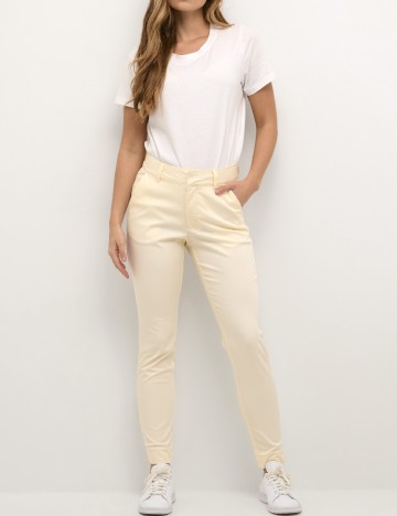 Pantaloni Kaffe, crem