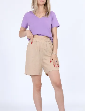 Pantaloni scurti Culture, crem