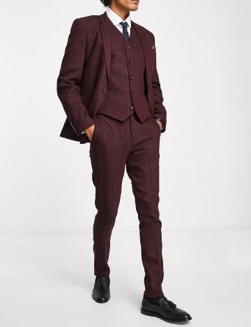 Pantaloni ASOS, visiniu
