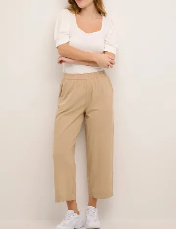 Pantaloni Kaffe, crem
