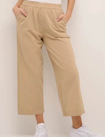 Pantaloni Kaffe, crem