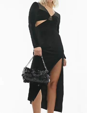 Rochie medie Top Shop, negru