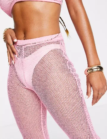 Pantaloni de plaja ASOS, roz