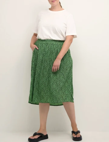 Fusta Kaffe Curve, verde Verde
